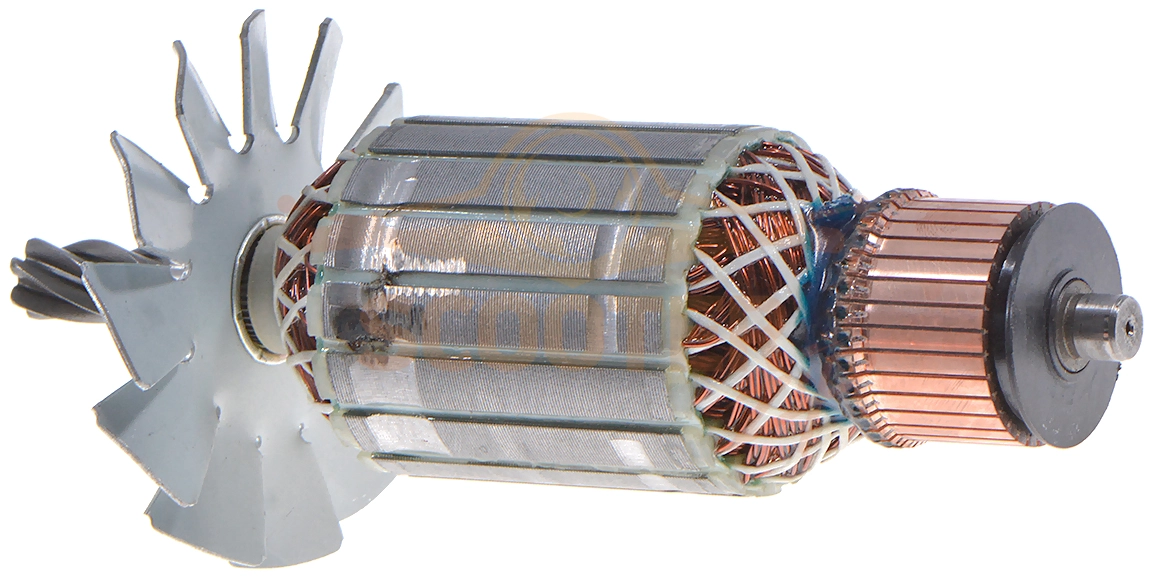 Ротор (Якорь) (L-200.5 мм, D-57 мм, 6 зубов, наклон вправо) ELITECH ПМ 25-35 (E2004.004.00)