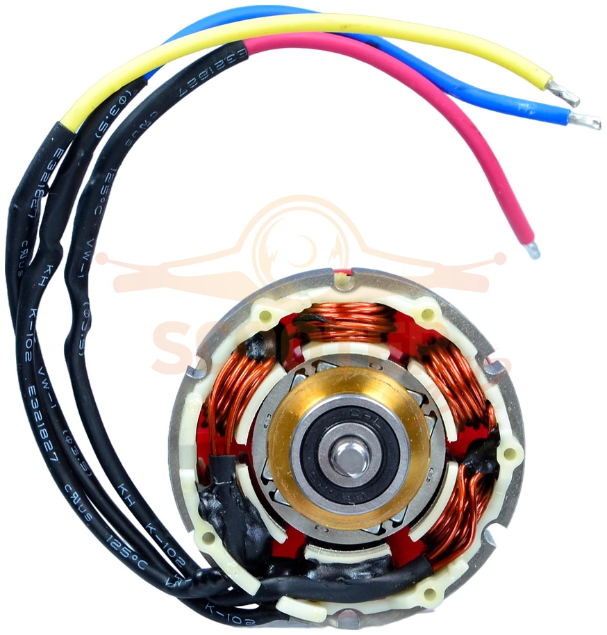Двигатель BRUSHLESS 4815 с шестерней и подшипниками 695-2RS в сборе # для дрели-шуруповерта ЗУБР DB-70