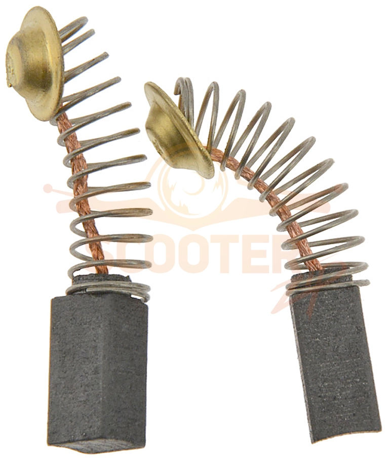 Щетки угольные (2шт) 6,5х7,5х13 (пружина, пятак) P.I.T. (PIT)