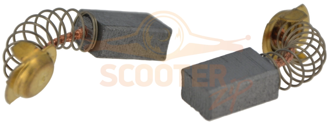 Щетка угольная 7x11x15 (пружина, пятак-уши) (2шт) P.I.T. PBH40-C1, PPO180-C