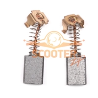 Щетки угольные (2шт) 5x8x11 Makita CB-70 (Makita 4320, 6501, 6501X, 9036) (пружина, пятак-уши, автоотключение) аналог 191914-5