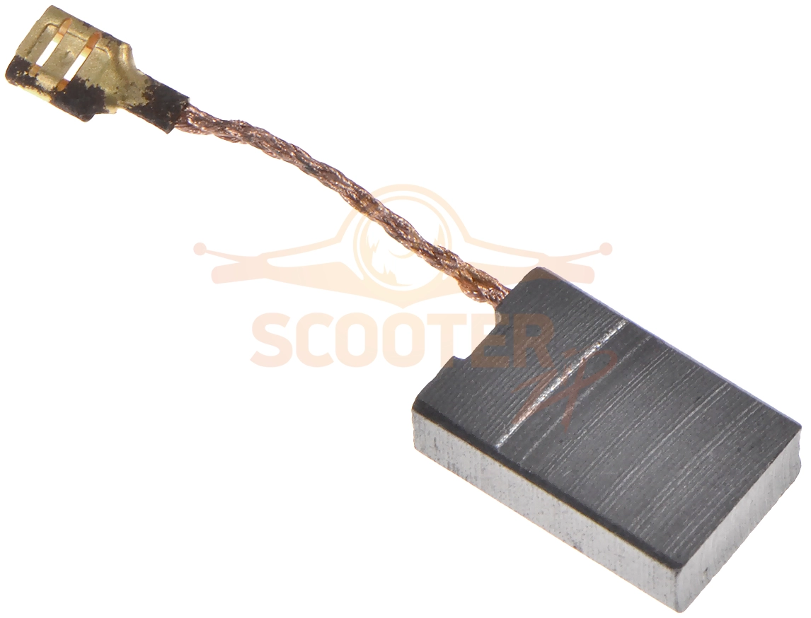 Щетка угольная 7x16.6x25 (2шт) ИНТЕРСКОЛ УШМ-22/230, УШМ-230/2100Т, УШМ-230/2200М1, УШМ-230/2200ЭВ, УШМ-230/2300Т, УШМ-230/2500Т, УШМ-230/2600ЭВ