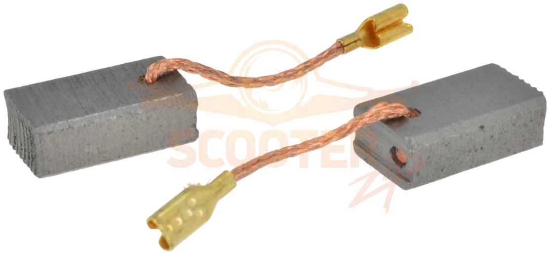 Щетка угольная 6х10х18 (2шт) (с автостопом) BOSCH GBR 15 CA (Тип 3601G76000), GWS 17-125 CIEX (Тип 3601G9H100), GWS 19-125 CIE (Тип 3601G9P000)