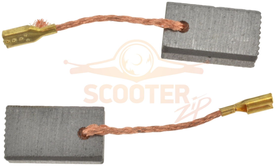 Щетка угольная 6х10х18 (2шт) (с автостопом) BOSCH GBR 15 CA (Тип 3601G76000), GWS 17-125 CIEX (Тип 3601G9H100), GWS 19-125 CIE (Тип 3601G9P000)
