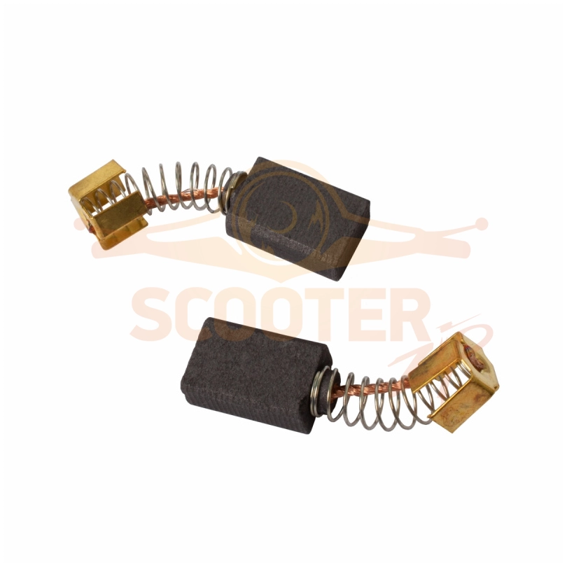 Щетки угольные 6x10x15 (пружина, пятак-уши) (4шт) для перфоратора MAKITA HR2000