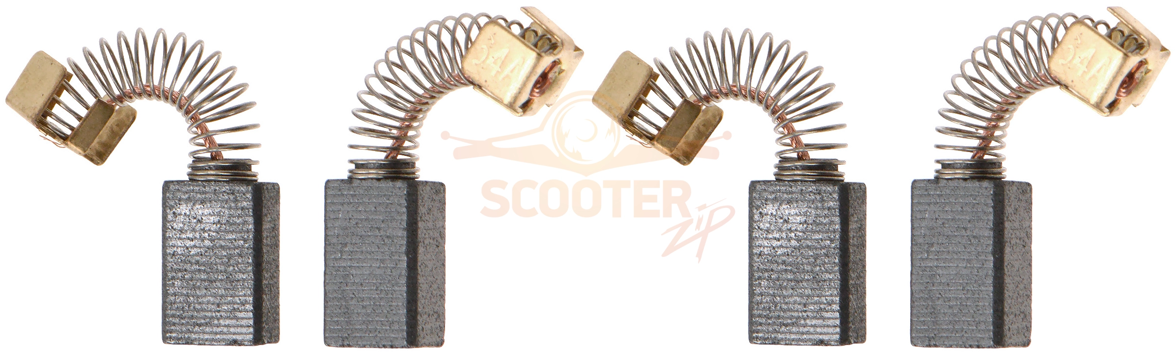Щетки угольные 5x8x12.9 (пружина, пятак-уши) (4шт) для дрели MAKITA DA3000