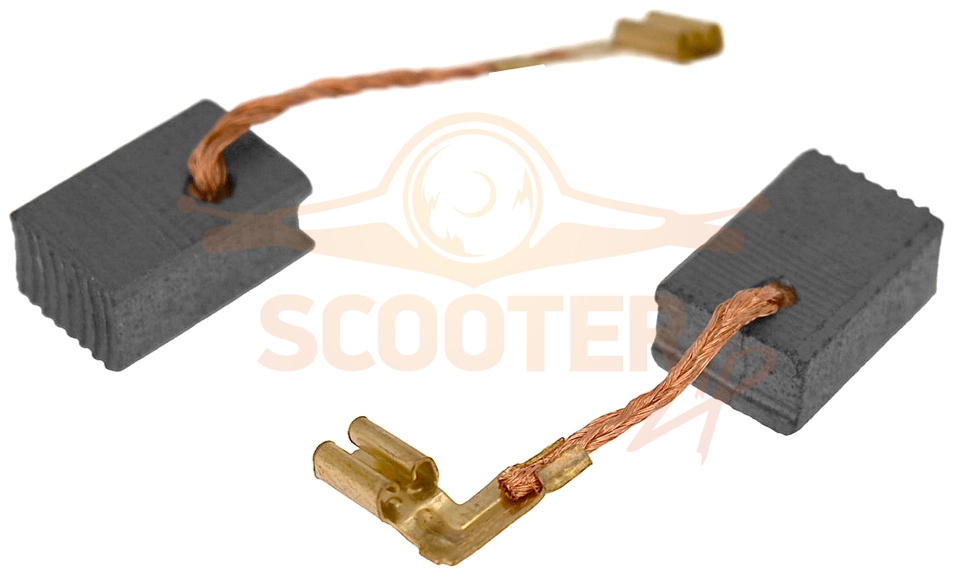Щетки угольные 6x9x13 (поводок, клемма-мама) (4шт) для ножниц MAKITA JS1601