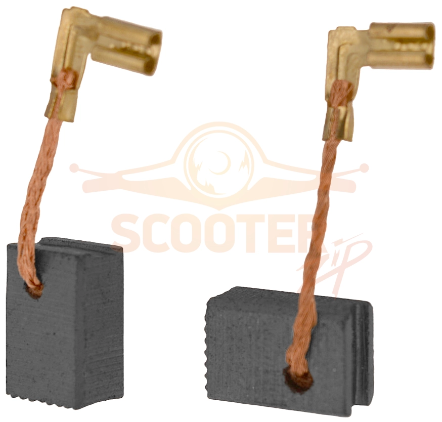 Щетки угольные 6x9x13 (поводок, клемма-мама) (8шт) для ножниц MAKITA JS1000
