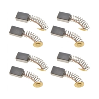 Щетка угольная 6x10x14 (пружина, пятак) (8шт) P.I.T. PIW1050-С, PIW1100-C