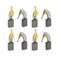 Щетка угольная 6x11x15 (пружина, пятак-контакт) (8шт) P.I.T. PKS185-C2