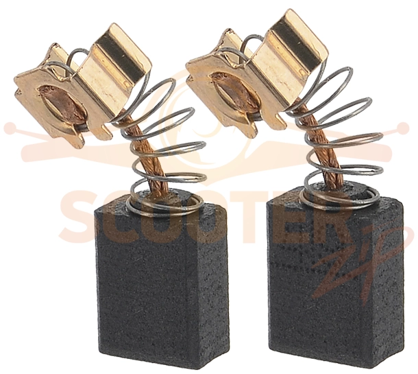 Щетки угольные 6x9x11 Makita CB-419 (пружина, пятак-уши, автоотключение) (8шт) для машины плоскошлифовальной MAKTEC MT925