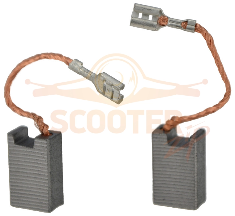 Щетка угольная 7x12x19 (8шт) ЗУБР ЗУШМ-180-1800П_z01, ЗУШМ-230-2100П_z01, УШМ-180-1800 ПМ3