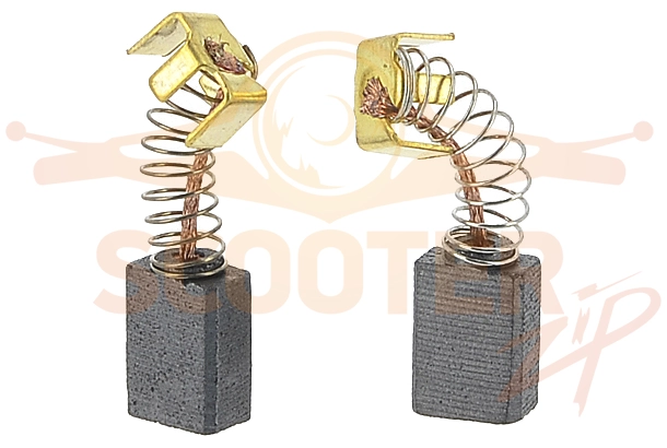 Щетки угольные 5x8x12 Makita CB-64 (пружина, пятак, автоотключение) (8шт) для машины плоскошлифовальной MAKTEC MT921