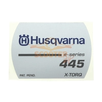 Наклейка для бензопилы HUSQVARNA 445e