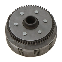 Сцепление в сборе для мотоцикла с двигателем 4T 170MM(жид. охл) DOHC (CBB250) (6 болтов, 7 дисков, 60T)