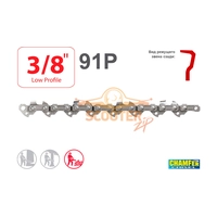 Цепь шаг 3/8, посадка 1.3mm 55 звеньев 91P OREGON