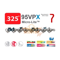 Цепь шаг 0,325, посадка 1.3mm 64 звена 95VPX узкий пропил (для шин серии MICRO-LITE) OREGON