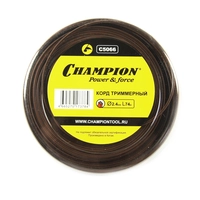 Леска для триммера 2,4мм* 74м Nylplus Square (квадратная) CHAMPION