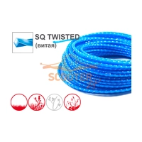 Леска для триммера 3,0мм* 15м SQ TWISTED (синяя витая) OREGON