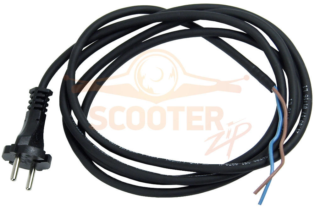 Кабель сетевой 2x1.00кв.мм, 2м, прорезиненный для дрели MAKTEC MT607