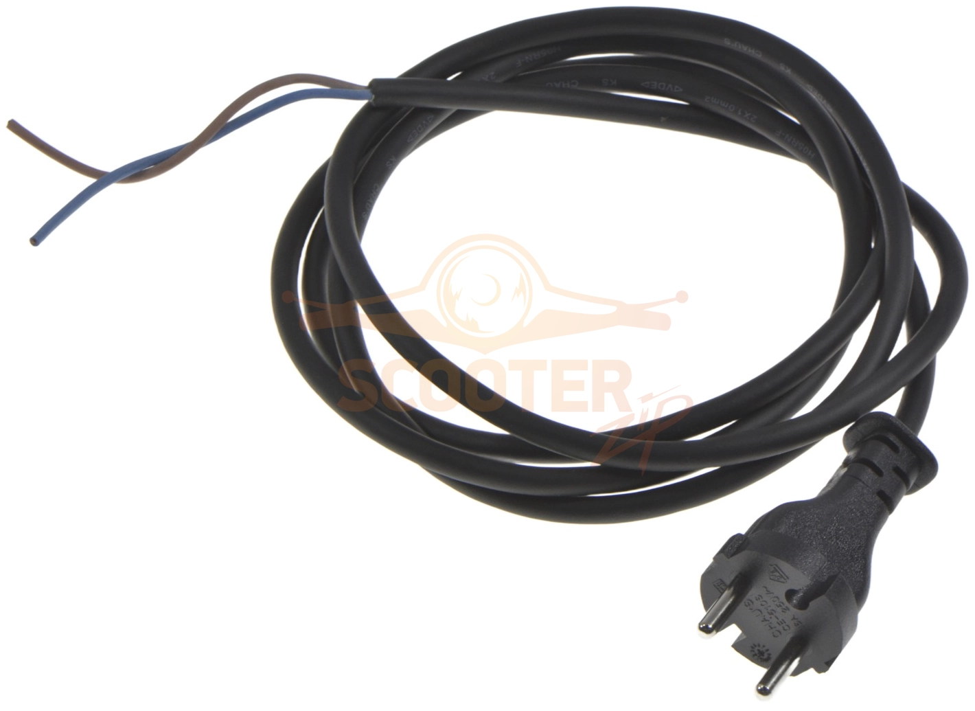 Кабель сетевой 2x1.00кв.мм, 2м, прорезиненный для дрели MAKTEC MT607