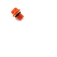 Пробка двигателя сливная с магнитом М12 х1,50  SM-PARTS оранжевая