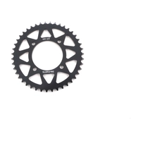 Звезда ведомая аллюминиевая питбайк 420-43T черная SM-PARTS