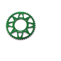 Звезда ведомая аллюминиевая питбайк 420-45T зеленая SM-PARTS