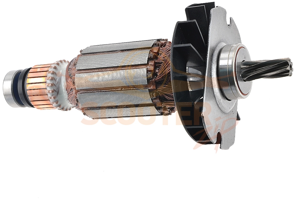 Ротор (Якорь) (L-144 мм, D-35 мм, 7 зубов, наклон влево) BOSCH (GBH 2-24 DFR, GBH 2-24 RE, GBH 2-24 DRE