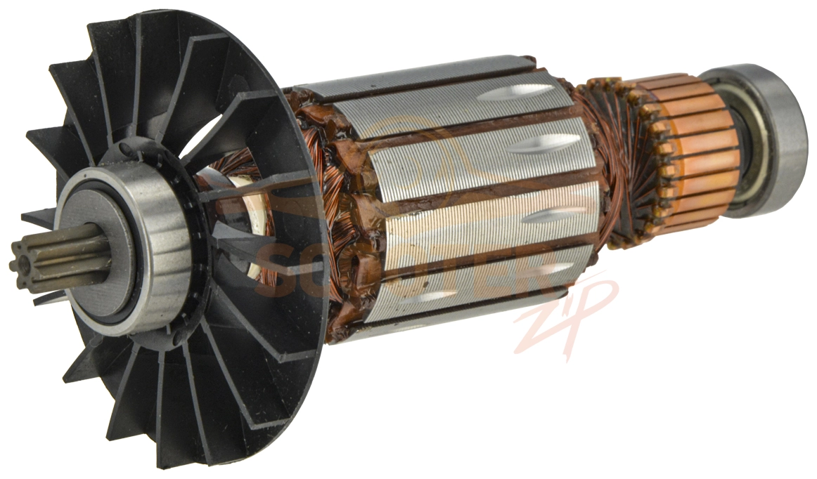 Ротор (Якорь) (L-130 мм, D-35 мм, 7 зубов, прямо) BOSCH GBH 2-20 D (Тип 3611B5A400)