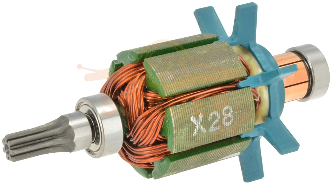 Ротор (Якорь) (L-79 мм, D-28 мм, 7 зубов, прямо) для шуруповерта MAKITA DFT126F