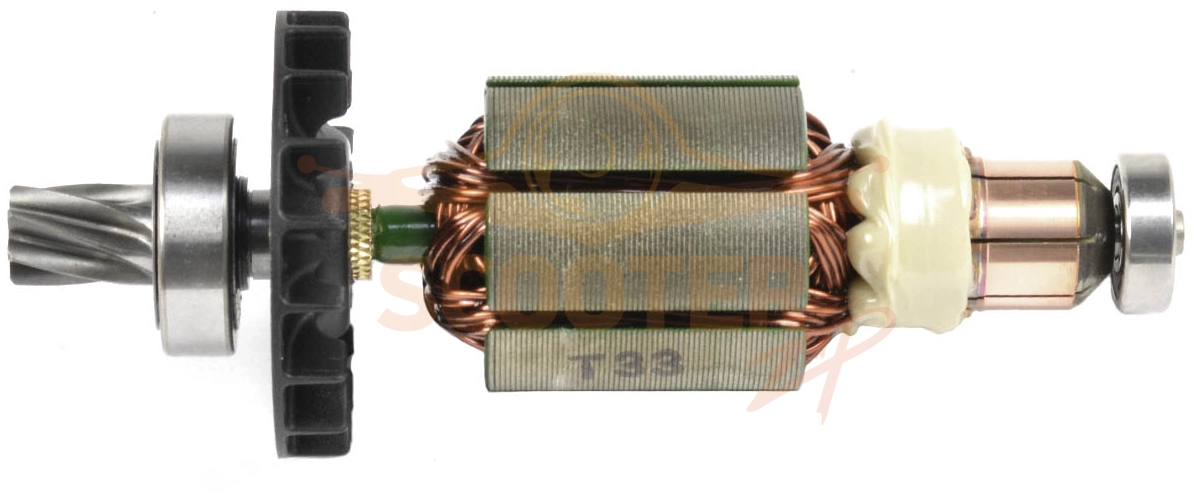 Ротор (Якорь) (L-115 мм, D-31 мм, 7 зубов, наклон вправо) для перфоратора MAKITA DHR165
