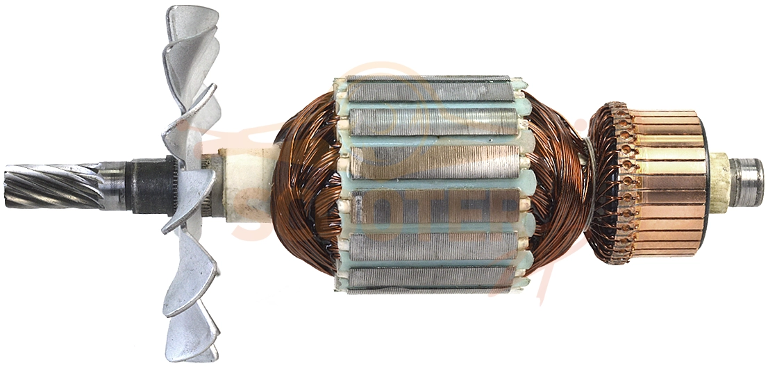 Ротор (Якорь) (L-183 мм, D-53 мм, 10 зубов, наклон вправо) Metabo KGS 254 M (02540000)