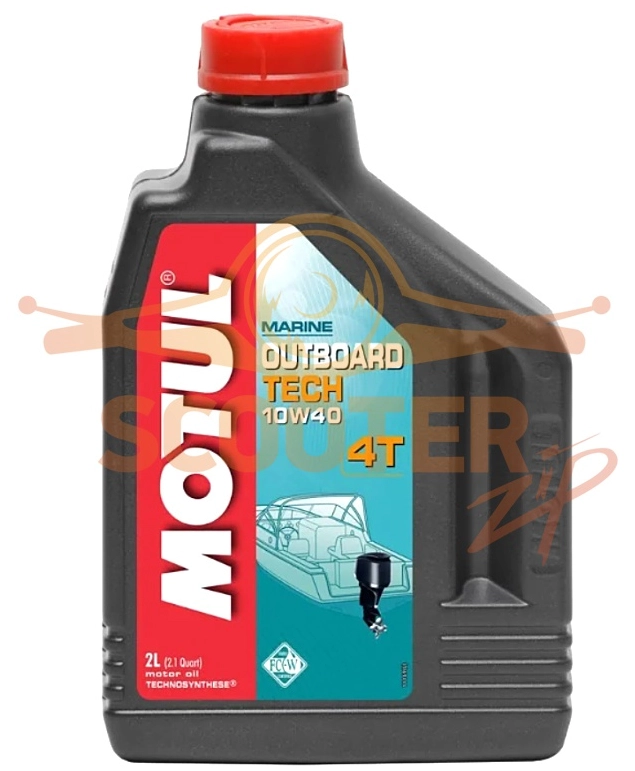Motul Outboard TECH 4T 10W-40 2л (синтетика) масло моторное для лодочного мотора HIDEA F9.9