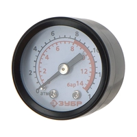 Манометр 14bar (D40 1/8″ папа резьба сзади) ЗУБР