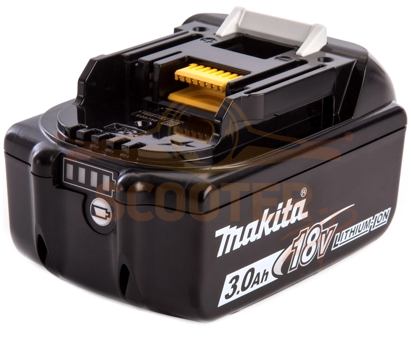 Аккумулятор BL1830B (LXT Li-Ion 18В, 3Ач, индикатор заряда) для шуруповерта MAKITA BDF451