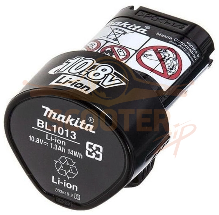 Аккумулятор BL1013 Li-ion 10.8 Вольт, 1,3Ач для шуруповерта MAKITA DF030D