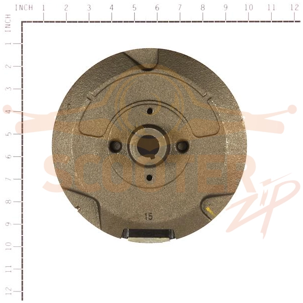 Маховик (до s/n 12071800, замена 693556) для двигателя Briggs & Stratton s/n 217907-0141-E1