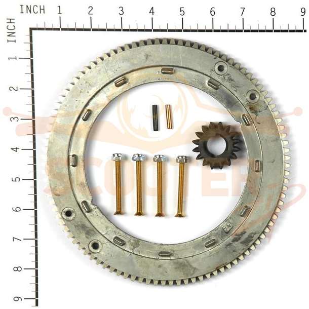 GEAR, Ring | (Aluminum)(Services Plastic Ring Gear Only) для двигателя Briggs & Stratton s/n 250412-1071-E1