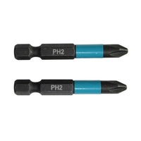 Бита (насадка) Makita PH2 Impact, 50 мм, Е-form (MZ), 2 шт.