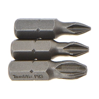 Бита (насадка) Makita PH0 / PH2 / PH3, 25 мм, C-form, 3 шт.