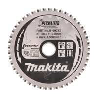 Диск EFFICUT, 136x20x45T по металлу Makita