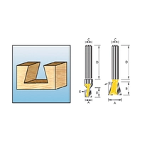Фреза ласточкин хвост 12,7х12х7х8х32х2Т Makita