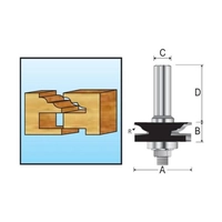 Фреза комбинированная 41х23.8х8х32х9.5х2Т Makita