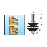 Фреза комбинированная 41х23.8х12х40х9.5х2Т Makita
