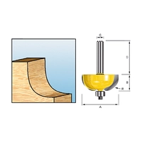 Фреза с подшипником 17,5х9,5х8х32х2Т Makita