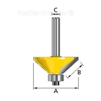 Фреза кромочная45°28х13,58х8х32х2Т Makita