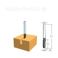 Фреза галтельная 12,7х9,5х8х32х2Т Makita