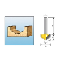 Фреза 12,7х9,5х8х32х4,76х2Т Makita