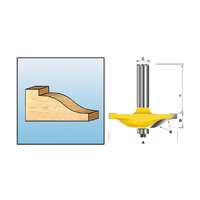 Фреза фигирейная 63.5х15.9х12х45х2Т Makita